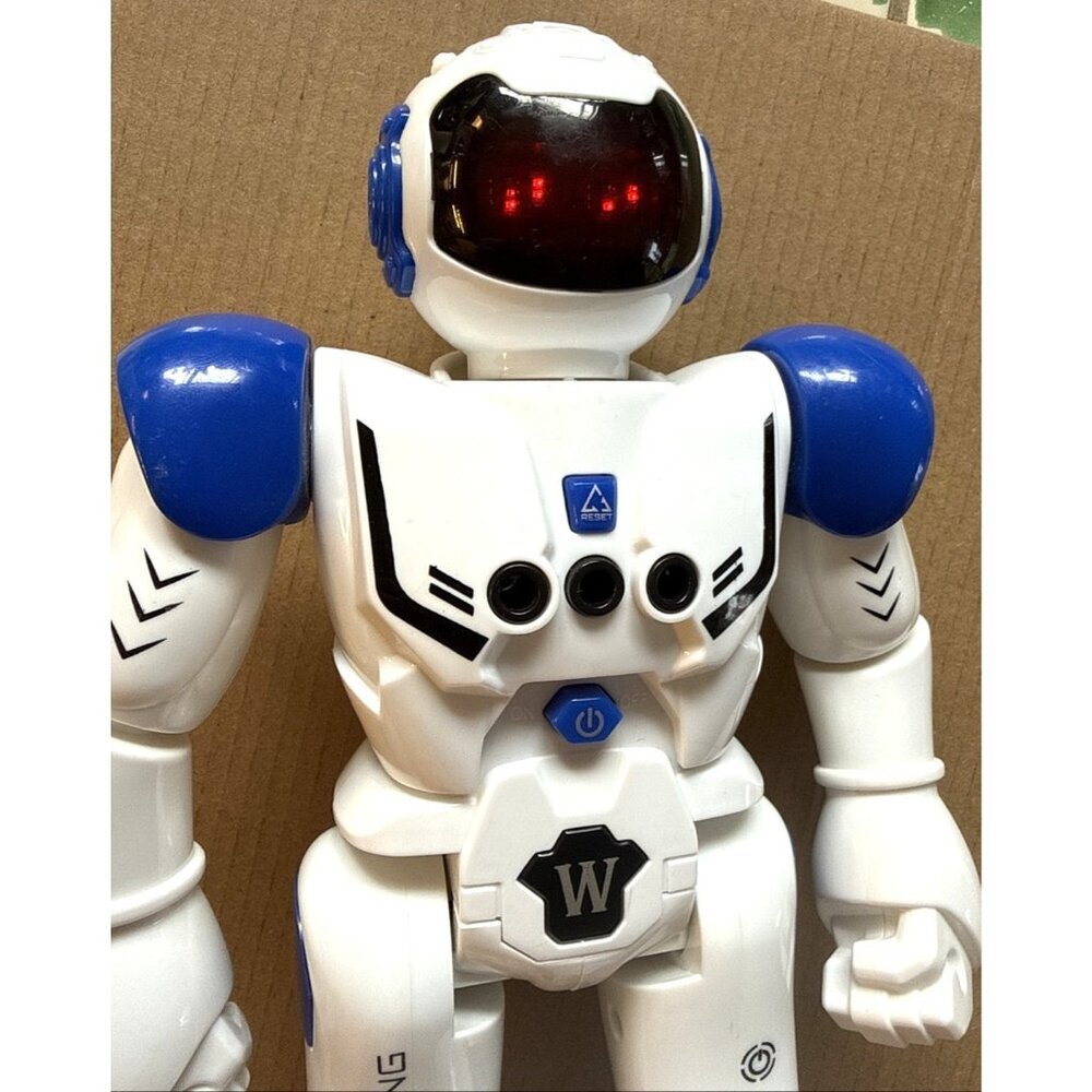 Strong Dancing Robot Interactive Sounds Movement Droid White Blue Lights - Picture 8 of 8